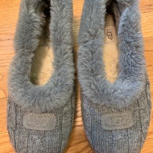 Grey UGG slippers